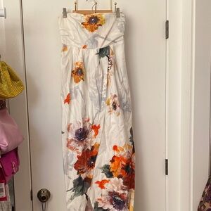 ASOS Floral Strapless Maxi Dress